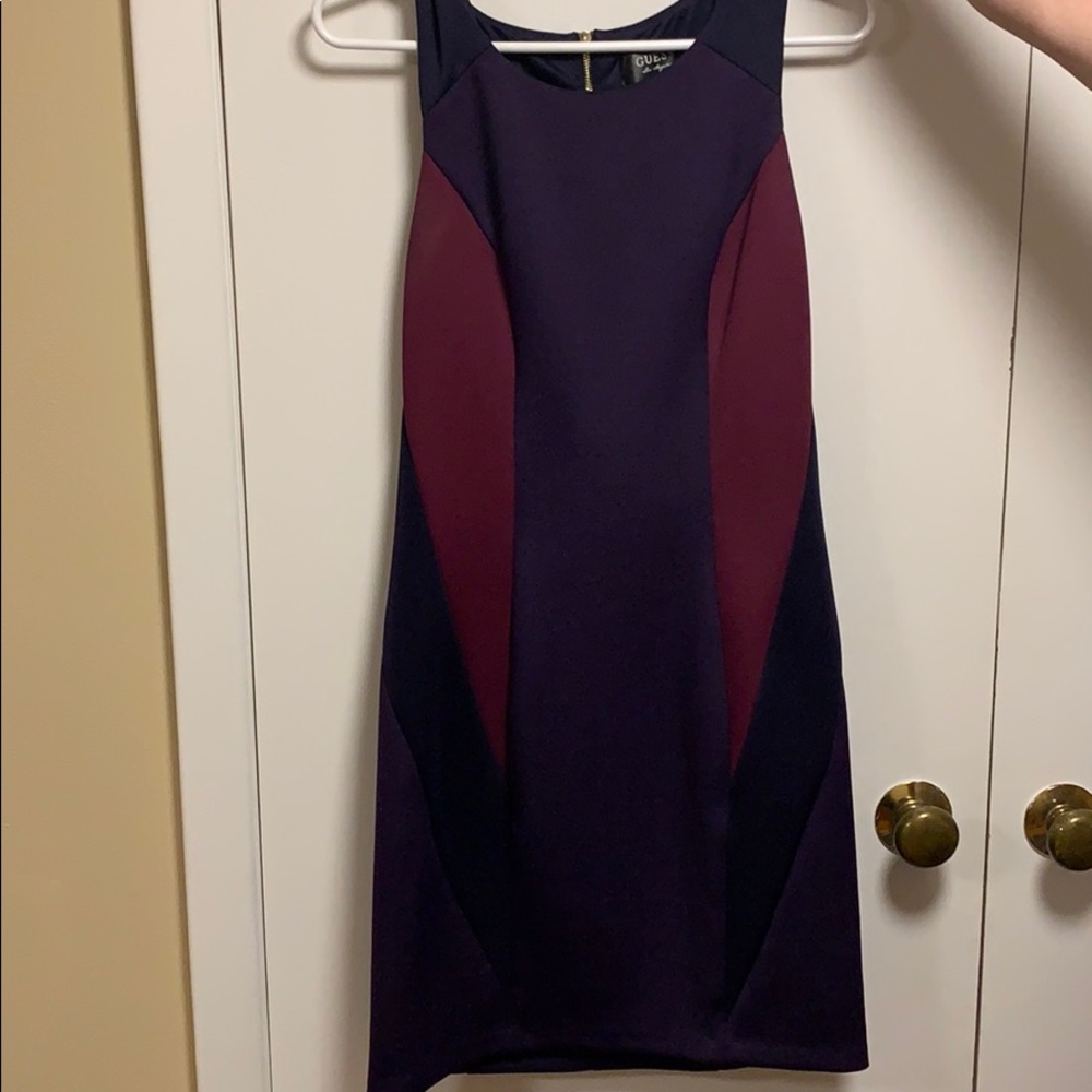 Purple block right dress
